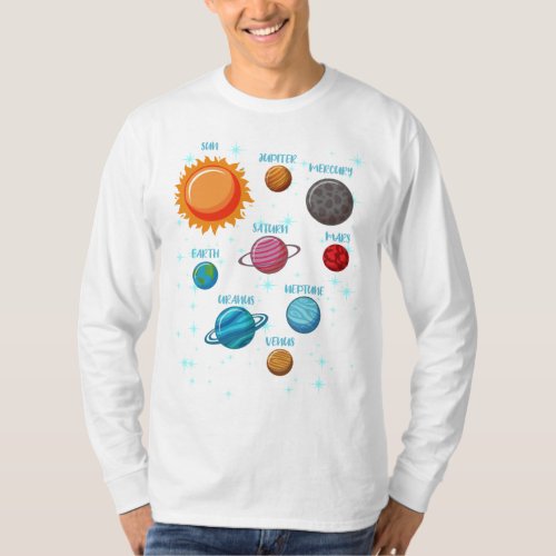 Space Lover Adult Astronomy Hobby Solar System Pla T_Shirt