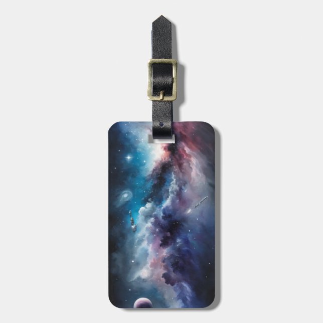 Space Luggage Tag - Customize (Front Vertical)