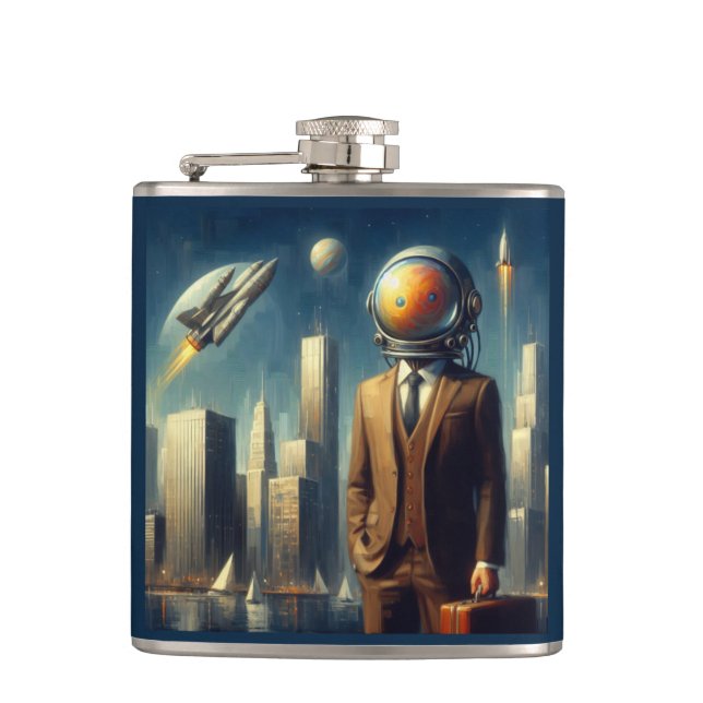 Space man flask (Front)