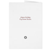 Space Man Holiday, edit text Cards (Back)