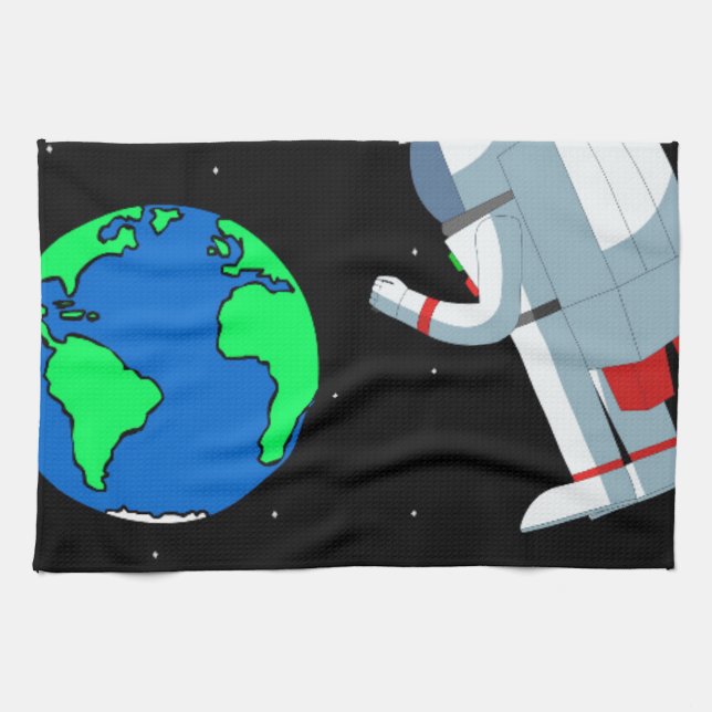 Space Man Towel (Horizontal)