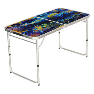 Space Marble Marbling Regulation  Pong Table