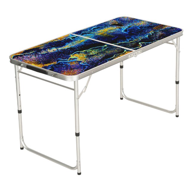 Space Marble Marbling Regulation  Pong Table (Angled)