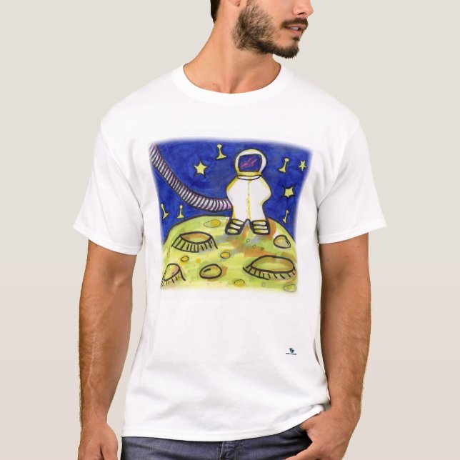 Space Meeple Astronaut Board Game Art T-Shirt (Front)