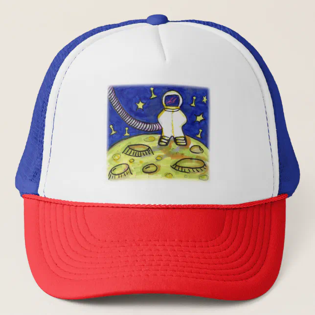 Spaceman Meeples Space Meeple Astronaut Tabletop Game Art Trucker Hat | Zazzle