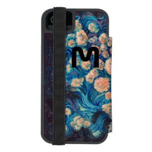 Space Mimosa Golden Nebula Blossom iPhone SE/5/5s Wallet Case