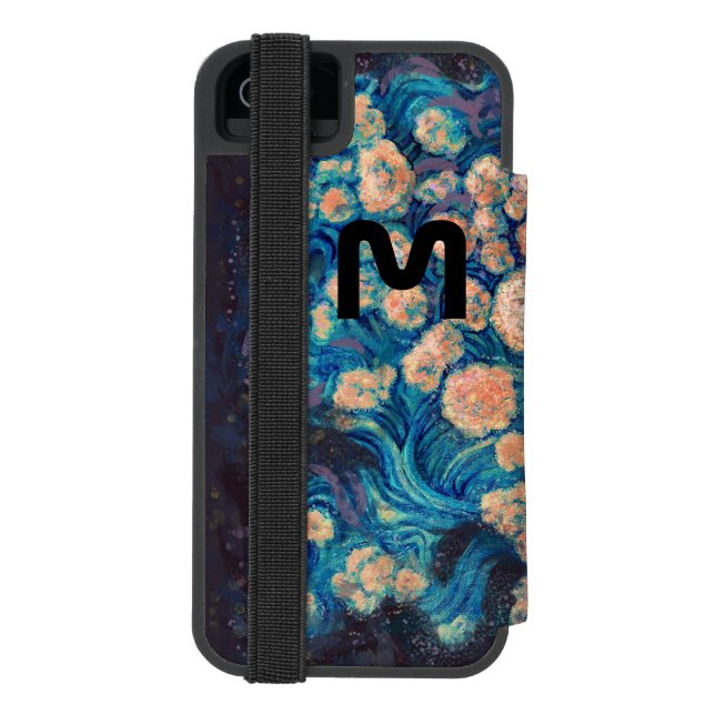 Space Mimosa Golden Nebula Blossom Incipio iPhone Wallet Case (Folio Back)