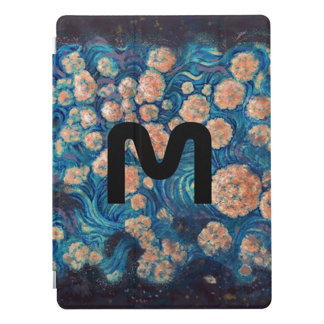 Space Mimosa Golden Nebula Blossom iPad Pro Cover (Front)