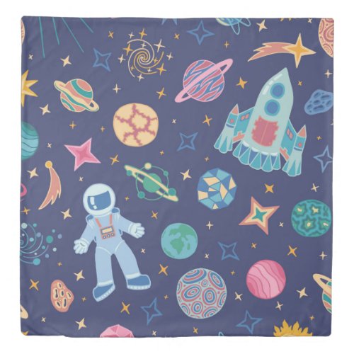 Space Mission Duvet Cover