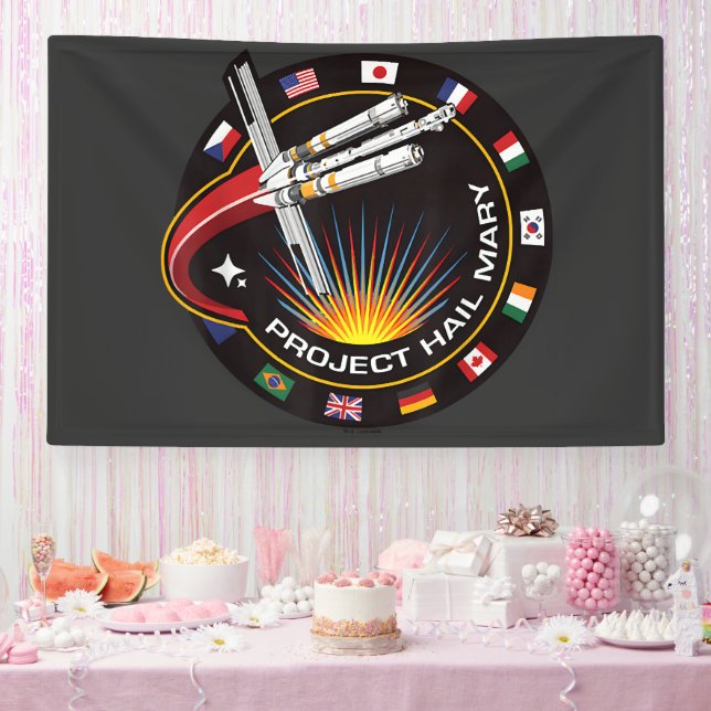 Space Mission Patch Banner (Party)