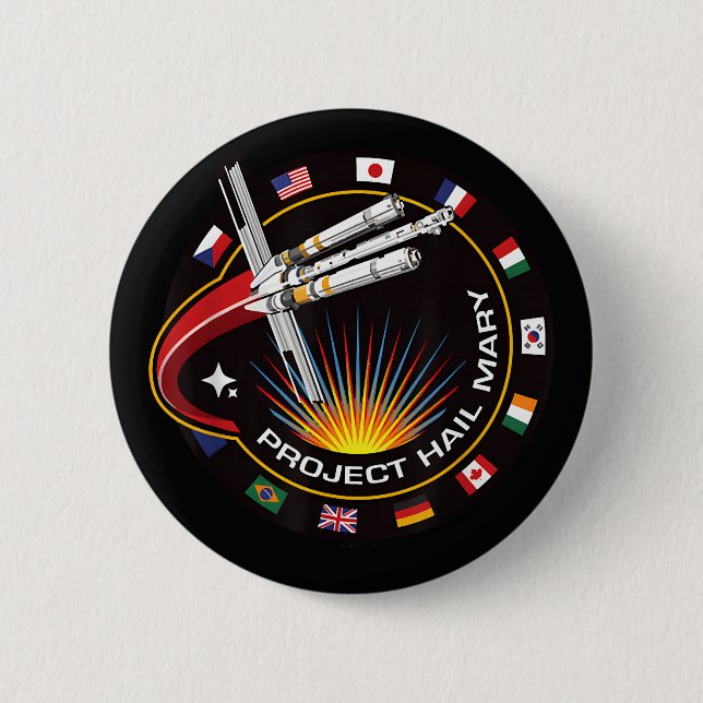 Space Mission Patch Button (Front)