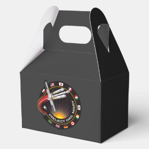 Space Mission Patch Favor Boxes