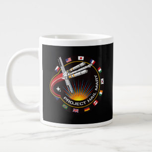 Space Mission Patch Giant Coffee Mug