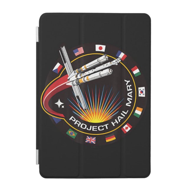 Space Mission Patch iPad Mini Cover (Front)