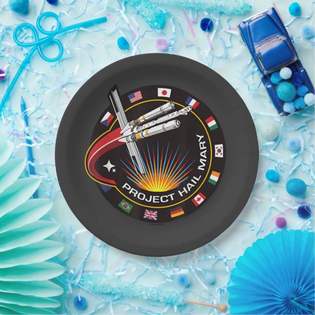 Space Mission Patch Paper Plates (Party)