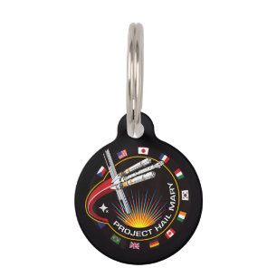 Space Mission Patch Pet ID Tag