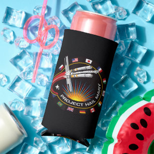 Space Mission Patch Seltzer Can Cooler