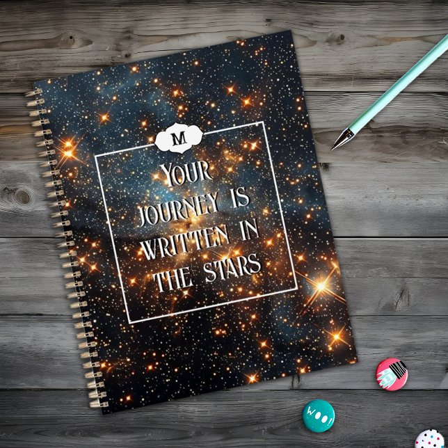 Space Modern Galaxy Monogram Inspirational  Planner (Creator Uploaded)