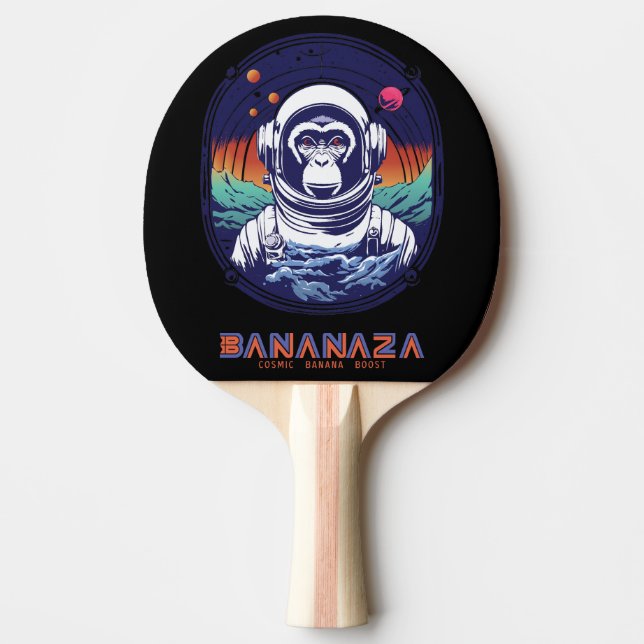 Space Monkey Astronaut Ping Pong Paddle (Front)