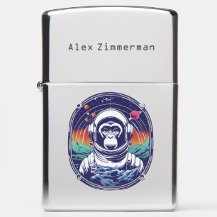 Space Monkey Astronaut Zippo Lighter