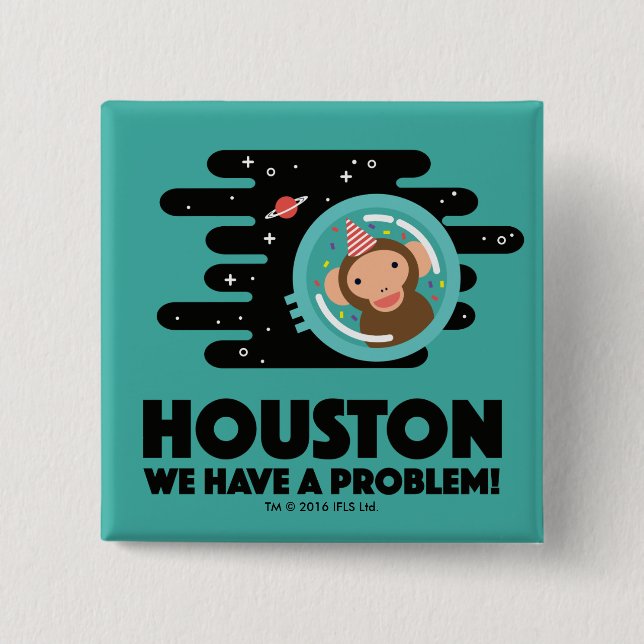 Space Monkey Button (Front)