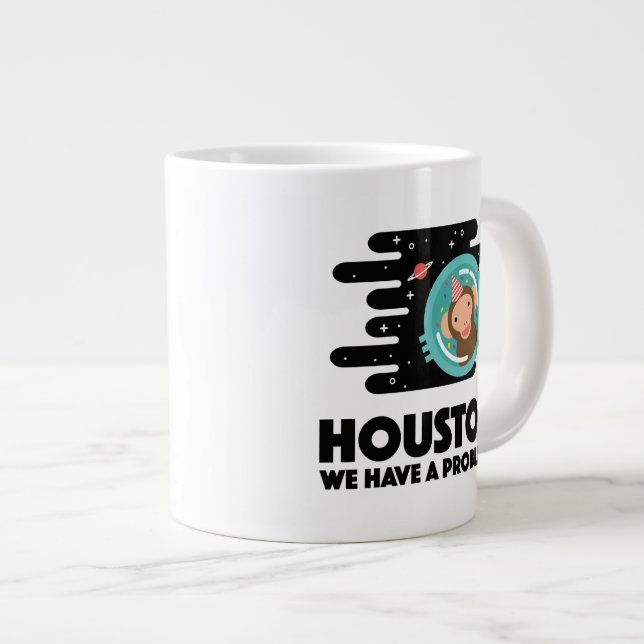 Space Monkey Giant Coffee Mug (Front Right)