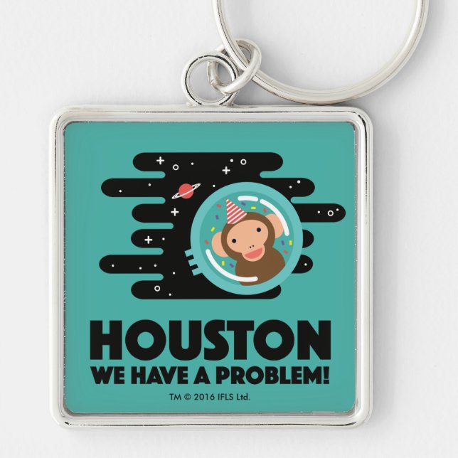 Space Monkey Keychain (Front)