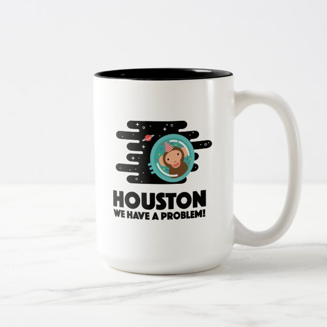 Space Monkey Two-Tone Coffee Mug (Right)