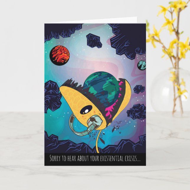 Space Monster Card (Yellow Flower)