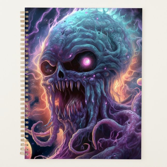 Space Monster Horror Art Planner (Front)