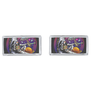 Space Moon Cheese Cufflinks