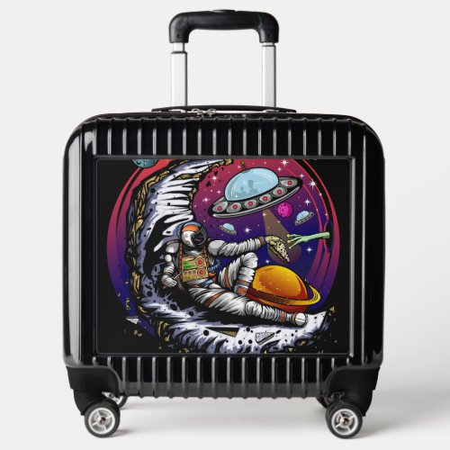 Space Moon Cheese Luggage