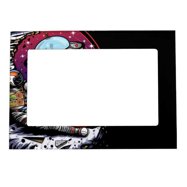 Space Moon Cheese Magnetic Frame (Front)