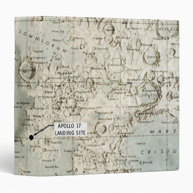 SPACE: MOON MAP, 1972 BINDER (Front/Spine)