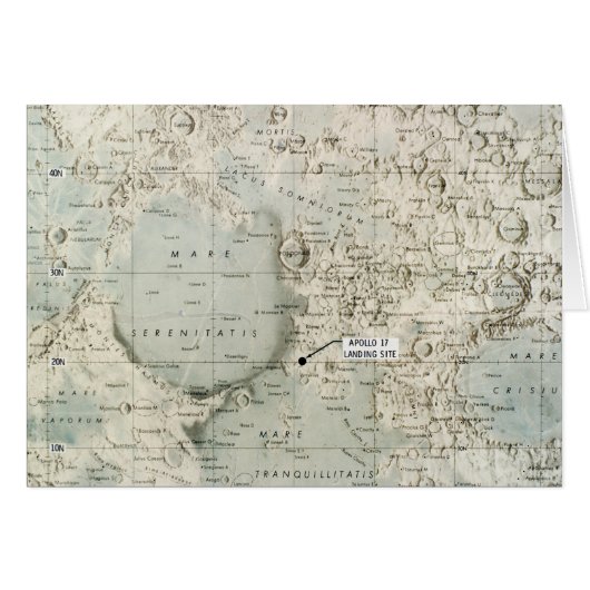 SPACE: MOON MAP, 1972 CARDS (Front Horizontal)