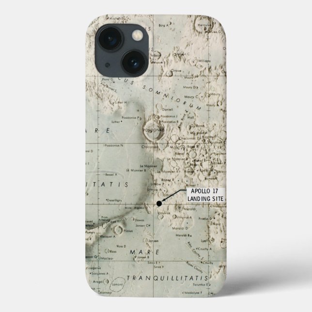 SPACE: MOON MAP, 1972 Case-Mate iPhone CASE (Back)
