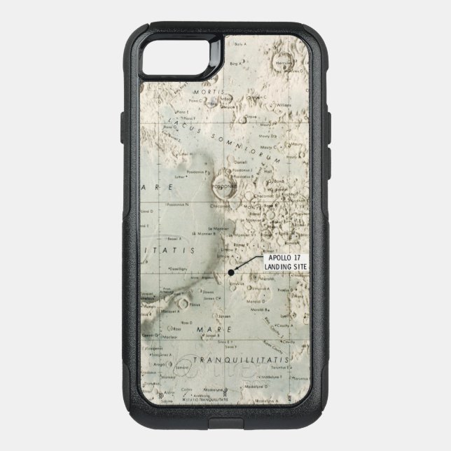 SPACE: MOON MAP, 1972 OTTERBOX iPhone CASE (Back)