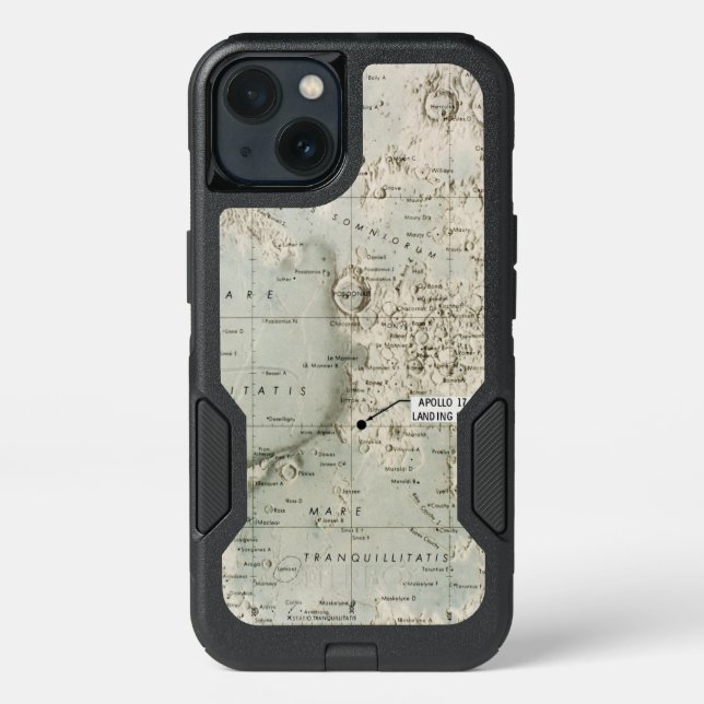SPACE: MOON MAP, 1972 OTTERBOX iPhone CASE (Back)