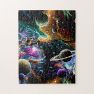 Space Nebula and Planets Jigsaw Puzzle