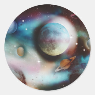 Space Nebula and stars stickers