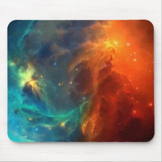 Space Nebula Mouse Pad