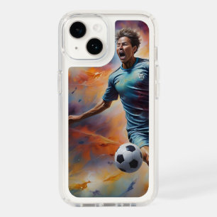 Space Nebula Soccer Shot Speck iPhone 14 Case
