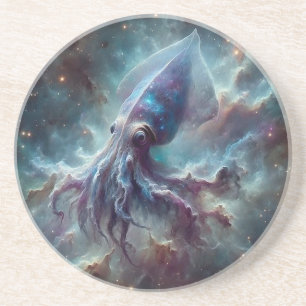 Space Nebula Squid  Coaster