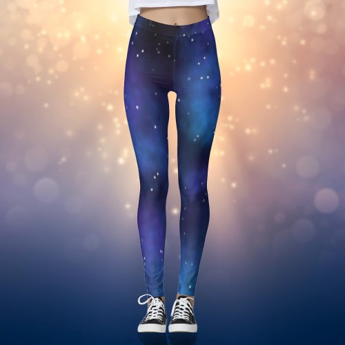 Space Nebula Stars Leggings