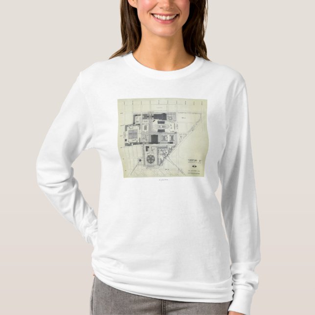 Space Needle Aerial Concept Drawing T-Shirt (Front)