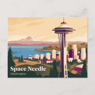 Space Needle Washington Postcard