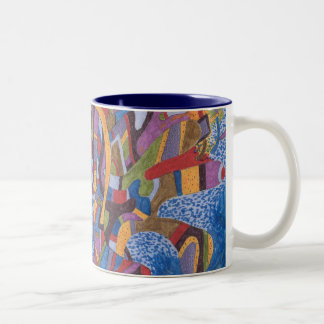 Space Octopus, Abstract Art Mug