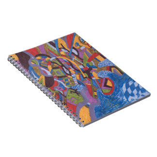 "Space Octopus" Abstract Art Notebook