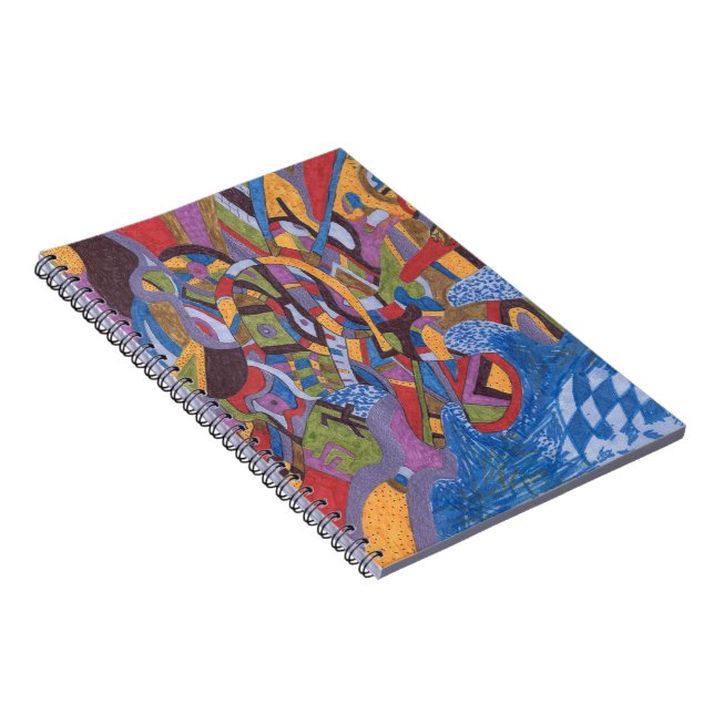 "Space Octopus" Abstract Art Notebook (Right Side)