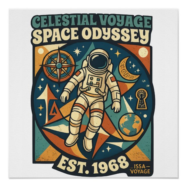 Space Odyssey – Cosmic Adventure for Space Lovers Poster (Front)